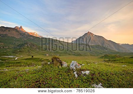 Sunset In The Alps
