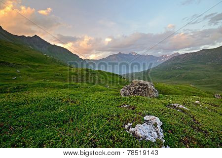 Sunset In The Alps