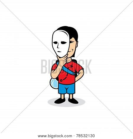 Man Puzzle Vector Sign