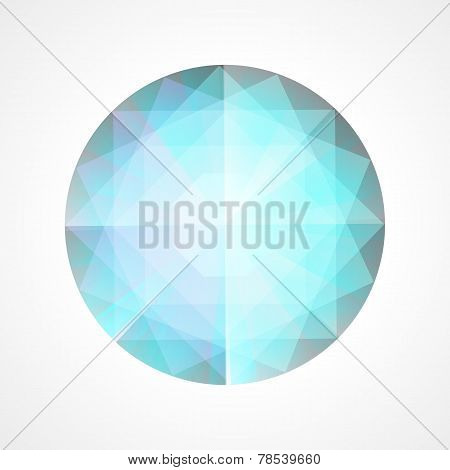 Abstract Blue Diamond