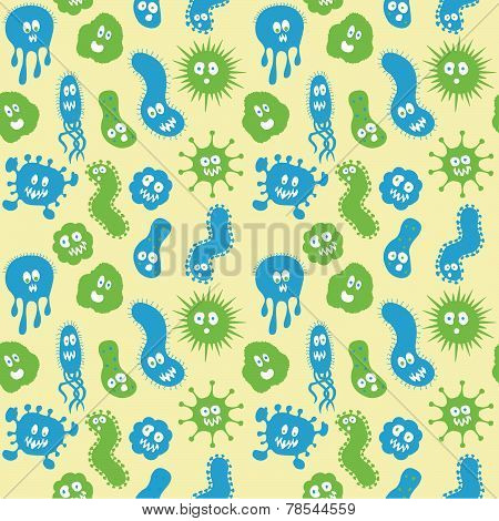 Bacteria / Germs repeat pattern