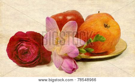 fruits and flowers
