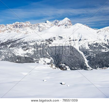 Lonely hunting snowbound lodges