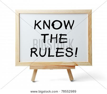 Know The Rules