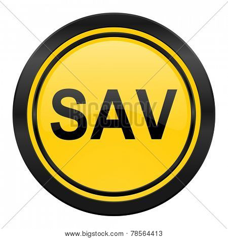 sav icon, yellow logo, 