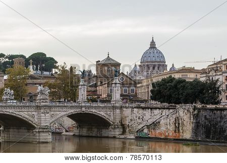Ponte Vittorio Emanuele Ii, Rome