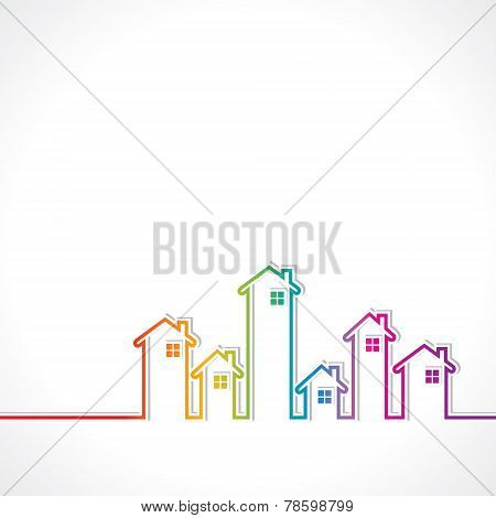 Real Estate background for sale property concept stock vector