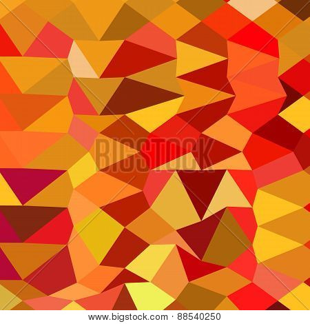 Coquelicot Red Abstract Low Polygon Background