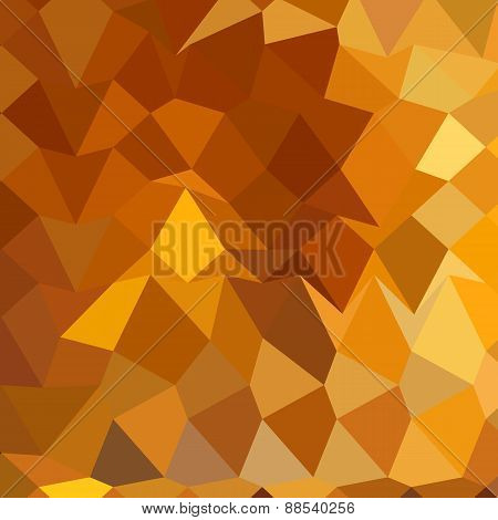 Gamboge Yellow Abstract Low Polygon Background