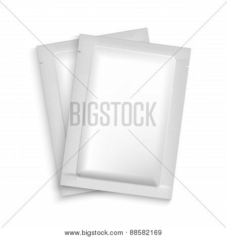 Mockup Blank Foil Packaging.