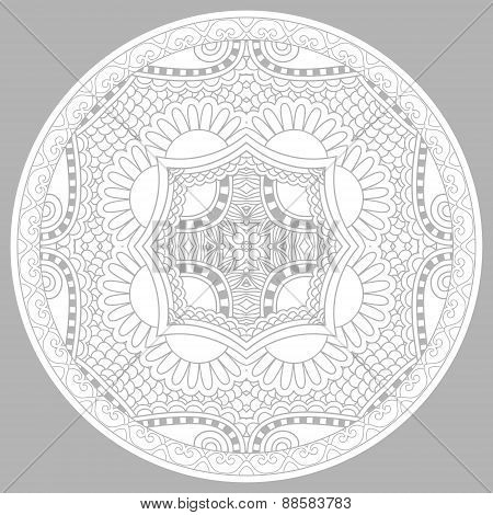 coloring book page for adults - zendala