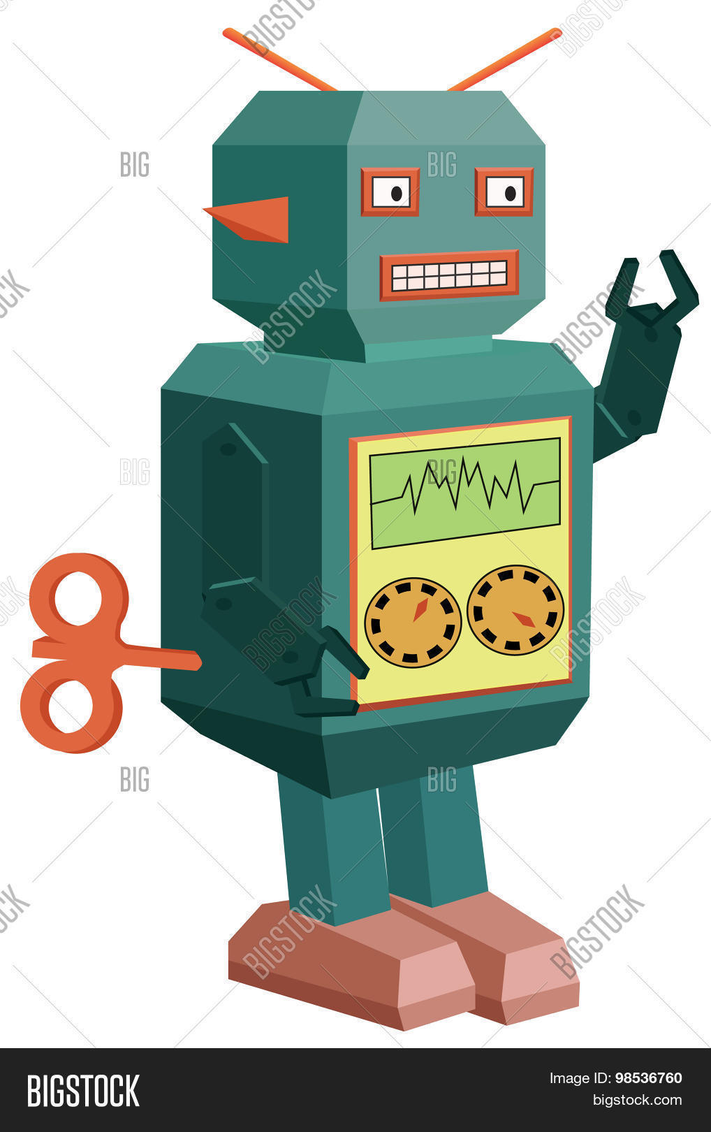 Vector Robot Toy Vector & Photo (Free Trial) Bigstock