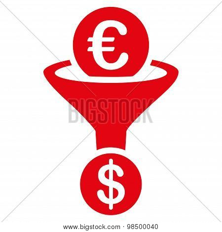 Currency conversion icon from BiColor Euro Banking Set