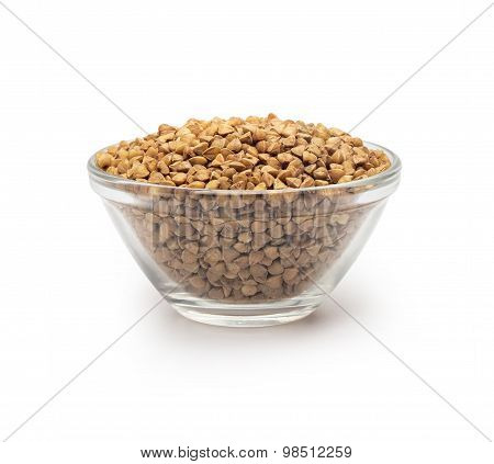 buckwheat in a glass bowl