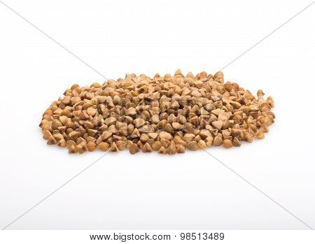Buckwheat isolated on  white background