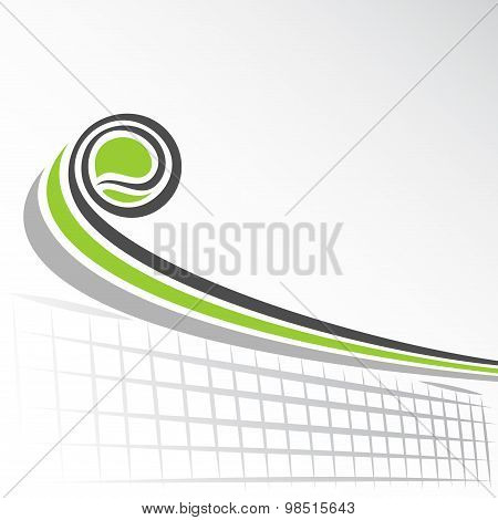 The image on the tennis theme