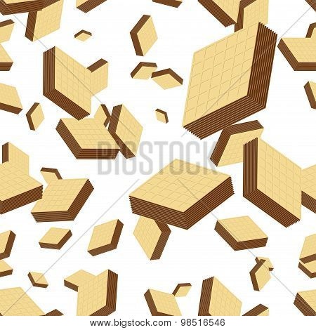 Wafers seamless background.