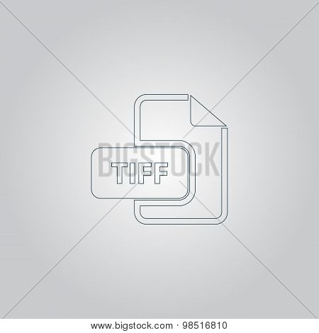 TIFF image file extension icon.