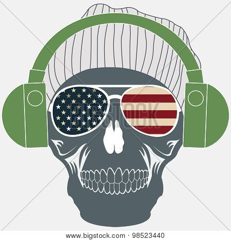 Vector skull artwork