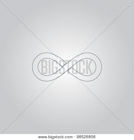 infinity sign vector icon