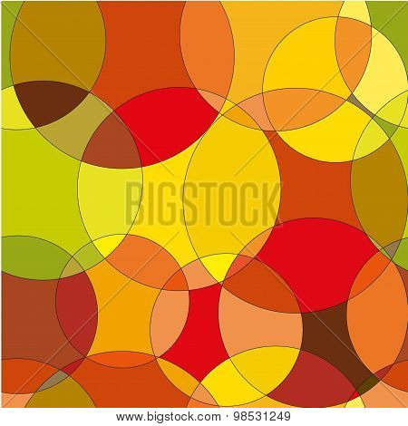 Bright circles geometrical seamless pattern.