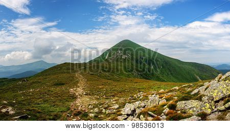 Goverla Mountain In Carpathian Mountains Ukraine