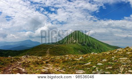 Goverla Mountain In Carpathian Mountains Ukraine
