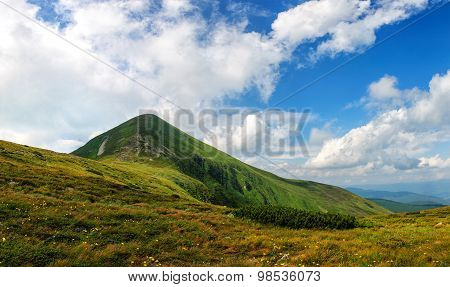 Goverla Mountain In Carpathian Mountains Ukraine