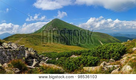 Goverla Mountain In Carpathian Mountains Ukraine