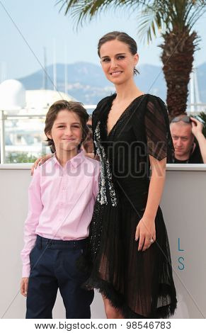 Gilad Kahana, Natalie Portman attend the 'A Tale Of Love And Darkness' Photocall during the 68th annual Cannes Film Festival on May 17, 2015 in Cannes, France.