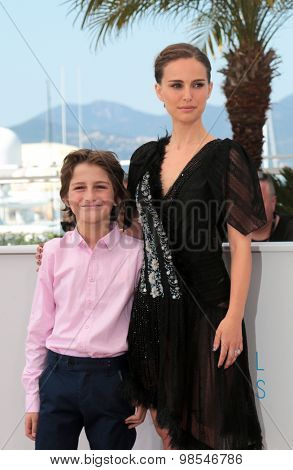 Gilad Kahana, Natalie Portman attend the 'A Tale Of Love And Darkness' Photocall during the 68th annual Cannes Film Festival on May 17, 2015 in Cannes, France.