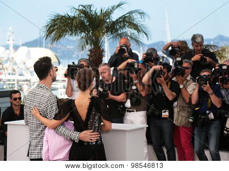 Gilad Kahana, Amir Tessler, Natalie Portman attend the 'A Tale Of Love And Darkness' Photocall during the 68th annual Cannes Film Festival on May 17, 2015 in Cannes, France.