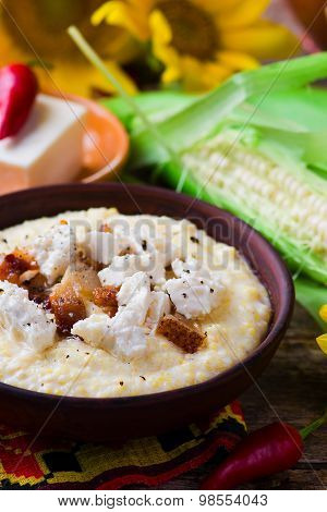 Banosh, A Traditional Ukrainian Corn Grain Dish
