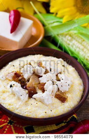 Banosh, A Traditional Ukrainian Corn Grain Dish