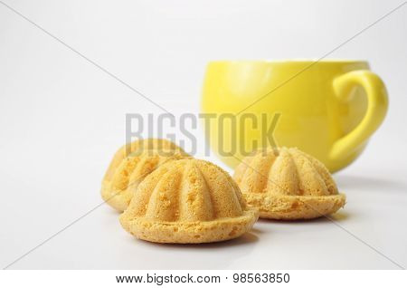 Bahulu And Cup Of Coffee