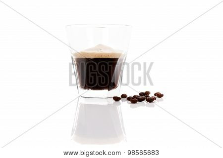 Espresso Isolated Over White.