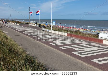 Promenade In Zandvoort, Netherlands