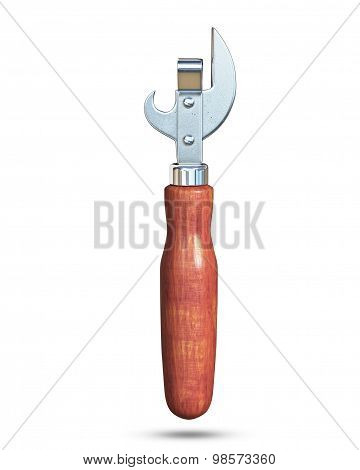 soviet bottle opener against white background