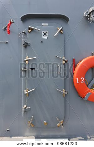 Warship - security door