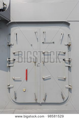 Warship - security door