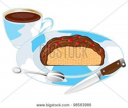 Cake on plate
