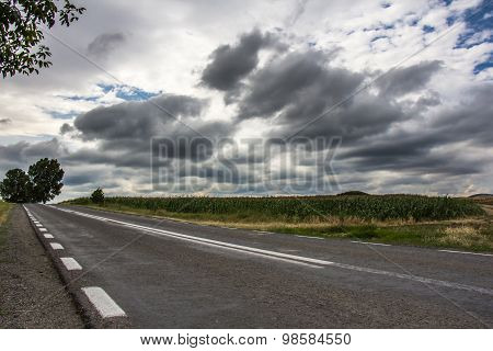 Cloudy Sky And Road