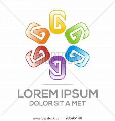 Logo vector Letter A Alphabet