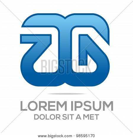 Logo vector Letter A Alphabet