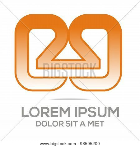 Logo vector Letter A Alphabet