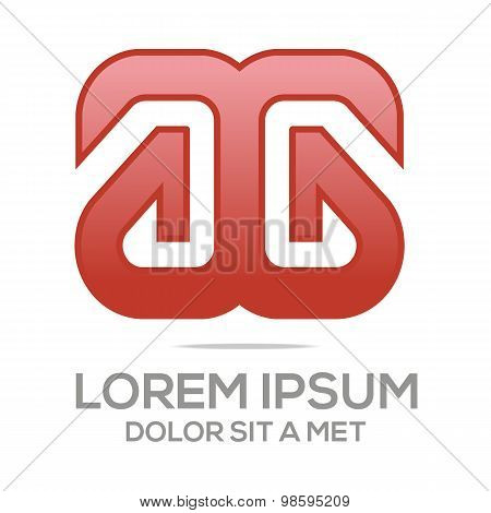Logo vector Letter A Alphabet