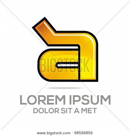 Logo vector Letter A Alphabet