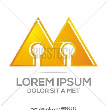 Business Creative Letter AM Company logo Design Icon