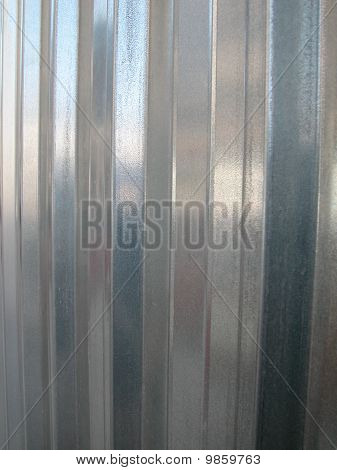 Fundo de parede listrado de zinco