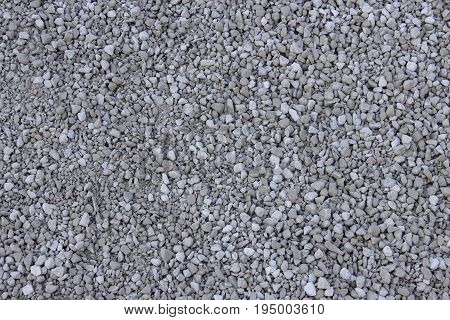 Light grey gravel (Pebble) floor texture, top view